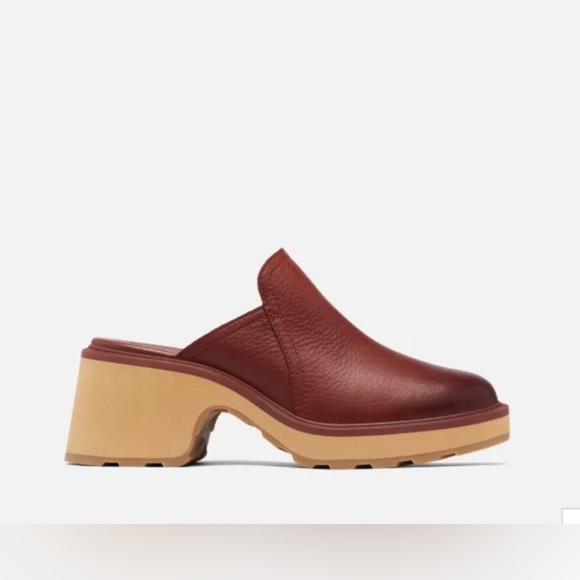 Sorel WOMEN'S HI-LINE Spice Tawny Buff HEEL MULE clogs size 12 brand‎ new - Picture 2 of 7